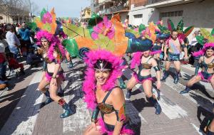 Èxit de participació en la rua de carnaval de Santa Margarida i els Monjos