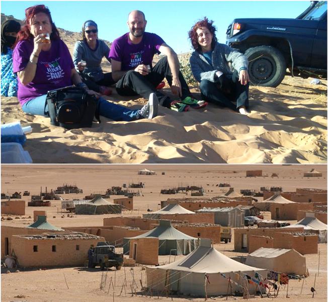 Famílies i cooperants del Garraf i el Penedès als campaments de Tindouf. Eix