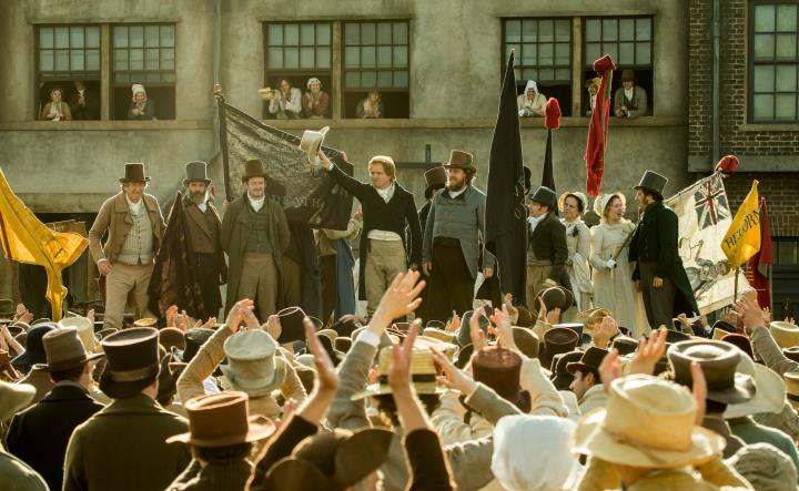 Fotograma del film històric 'La tragedia de Peterloo'. Amazon Studios