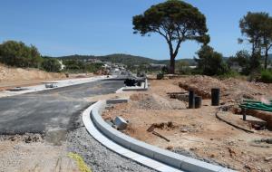 Gran pla general del sector la Plana de Sitges, en ple procés d'urbanització i obres d'obertura de carrers