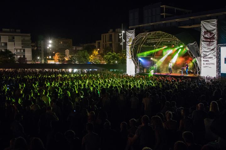 Gran pla general del Tingladu 2017 durant l'actuació de Manel. Rai Molinari. Cedida