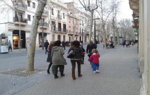 Imatge d'arxiu de la rambla Principal de Vilanova. EIX