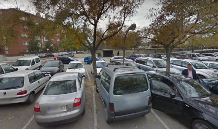Imatge d'arxiu de l'aparcament del carrer Assumpta Trens. Google Maps