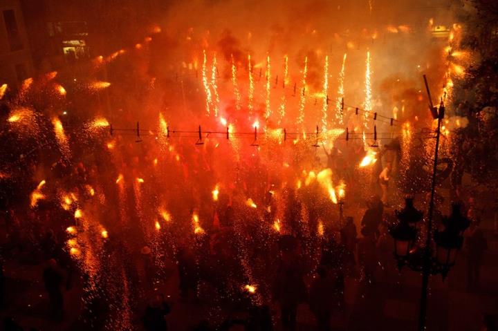 Imatge d'arxiu del Correfoc de Ribes. EIX