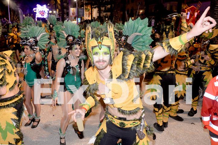 Imatge de la colla Bon Rotllo a la rua del carnaval de 2019. EIX