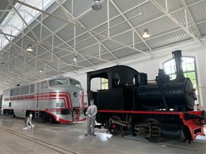 Imatge de la Gran Nau del Museu del Ferrocarril després de la rehabilitació i reforma integral