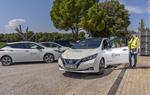 Imatge dels vehicles elèctrics que s'han posat a disposició dels verificadors. ACN