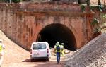Imatge exterior de l'antic túnel de Castellbisbal el 21 d'agost de 2019. ACN