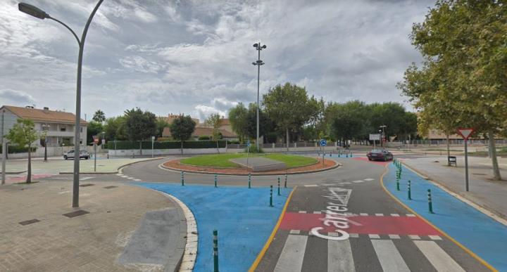 Imatge general de la rotonda del carrer de la Boia. Google Maps