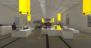 Imatge virtual de la museïtzació prevista a les noves sales del Museu del Ferrocarril