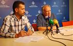 Jordi Medina i Xavier Serra, a la roda de premsa del govern de Vilanova. Míriam de Lamo