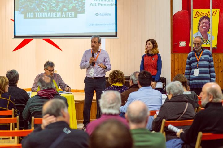 Jordi Parellada és reelegit com a president d’Òmnium Alt Penedès. Òmnium Alt Penedès