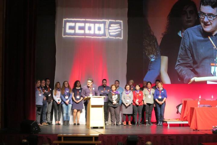 Josep Mª Romero Velarde, en un acte de CCOO. CCOO