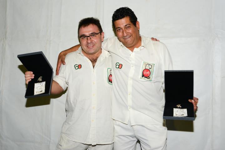 Juli Giménez i Raimon Santó guardonats amb l’escut de Plata dels Falcons de Vilafranca. Falcons de Vilafranca