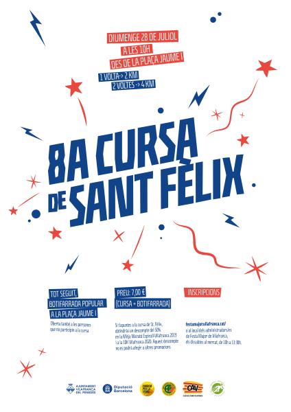 La 8a Cursa de Sant Fèlix se celebrarà el diumenge 28 de juliol. EIX