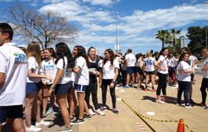 La Carrera contra el Hambre de los alumnos del Lycée Français Bel Air. Eix