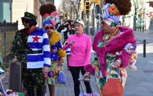 La cubana Reina del Carnaval de Sitges arriba per error a Vilanova i la Geltrú