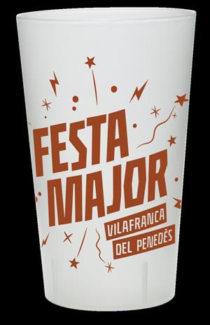 La Festa Major de Vilafranca tindrà un got reutilitzable amb el grafisme de la festa. EIX