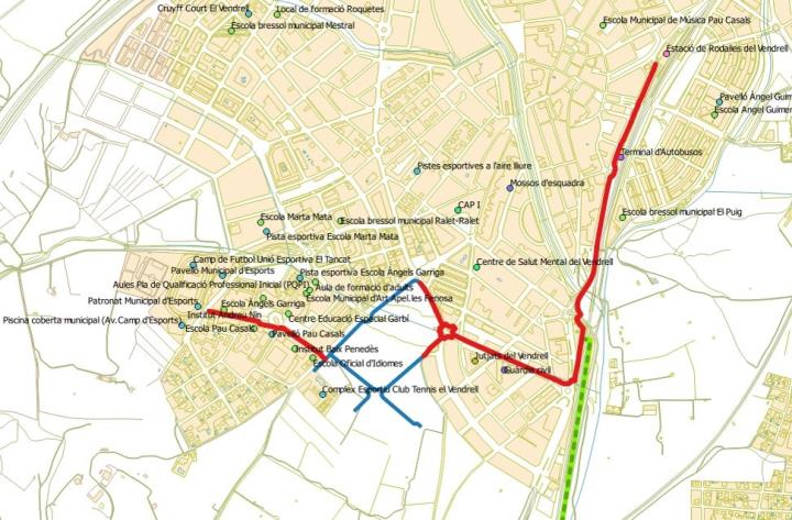 La Generalitat confirma una subvenció FEDER per a la implantació d’un carril bici al Vendrell. EIX