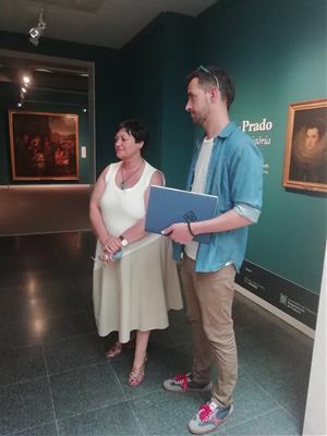La nova presidenta del Consell Nacional de la Cultura i de les Arts (CoNCA) ha visitat l’exposició del museu Víctor Balaguer
