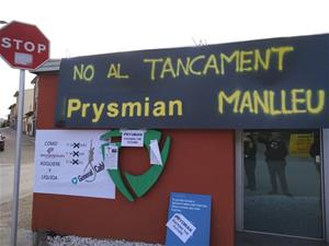 La plantilla de Prysmian a Vilanova, en defensa de les plantes de Manlleu i de Montcada i Reixac. CCOO