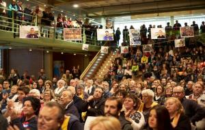 L’Acte Central de Campanya s’ha tancat amb la pujada a l’escenari de tots els membres de la llista de Construïm