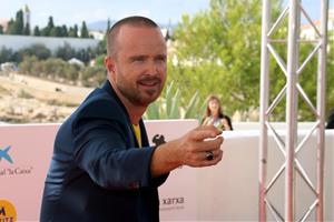 L'actor Aaron Paul al photocall del Festival de cinema de Sitges, el 12 d'octubre del 2019 . ACN