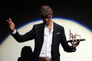 L'actor Javier Botet rep el Premi Màquina del Temps del Festival de Sitges, el 7 d'octubre del 2019