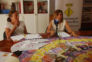 L'alcaldessa de Canyelles, Rosa Huguet, i la regidora de Fires i festes, Carme Massana, han presentat el programa de la Festa Major. Míriam de Lamo