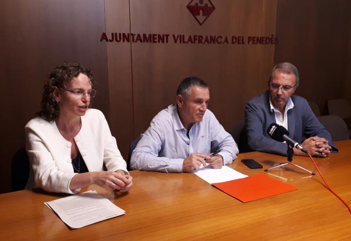 L’equip de govern de Vilafranca presenta els nou programa d’ajuts a l’escolarització per aquest curs 2019/2020. Ajuntament de Vilafranca