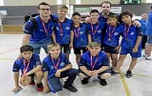 L'equip del Benjamí A al final del Campionat de Catalunya 