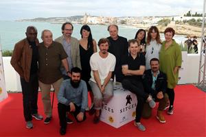 L'equip d''El hoyo' al Festival de Sitges, el 8 d'octubre del 2019 . ACN
