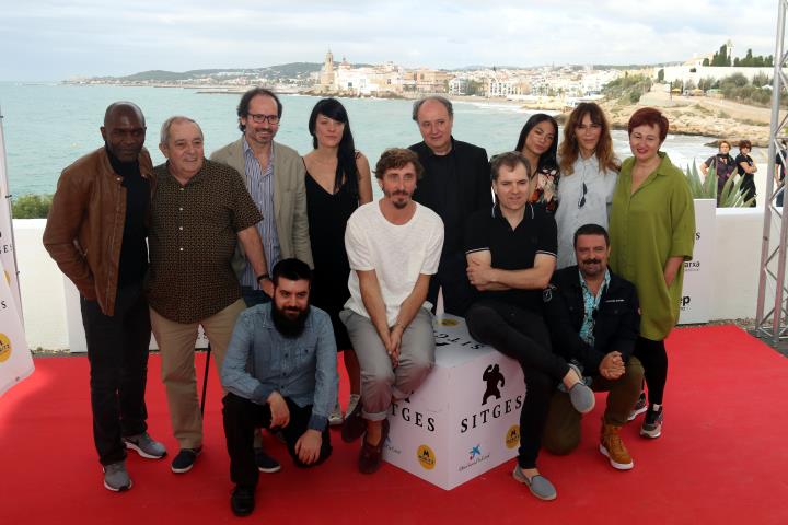 L'equip d''El hoyo' al Festival de Sitges, el 8 d'octubre del 2019 . ACN