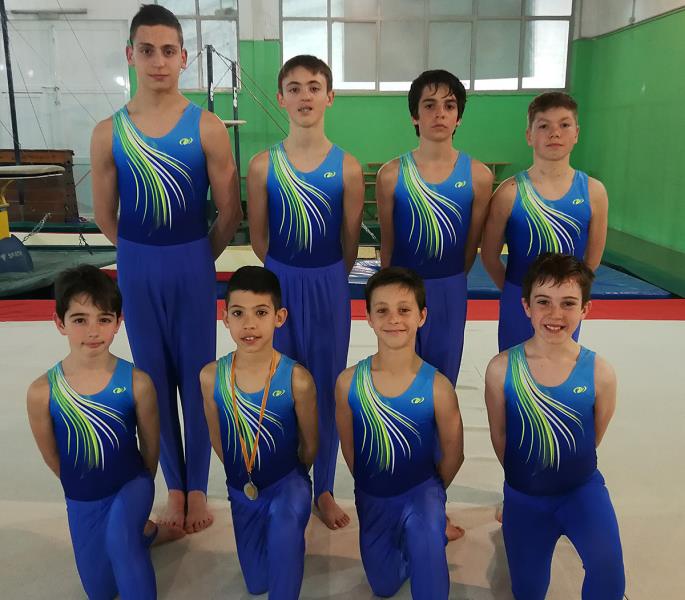 L'equip masculí del C.G. Vilanova. Eix