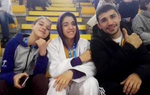 Les judokes del Club Judo Olèrdola Aira Lázaro i Júlia Queraltó. Eix