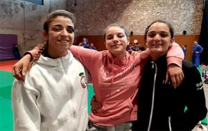 Les judoques del Club de Judo Olèrdola. Eix