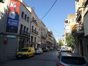 Les obres de peatonalització del carrer Doctor Robert del Vendrell després de la Fira de Santa Teresa. Ajuntament del Vendrell