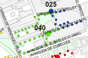 Les obres en una vorera provoquen una avaria en l'enllumenat públic de Vilanova. EIX