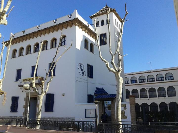 L'escola La Pau, a Vilanova. Eix