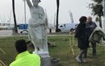 L’escultura ‘Apol·lo’, a la Fragata de Sitges, recupera el seu esplendor després d’una actuació de restauració. Ajuntament de Sitges