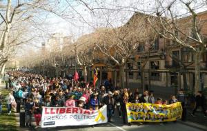 Manifestació a Vilafranca per la vaga del 21-F. CUP Vilafranca