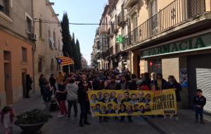 Manifestació a Vilafranca per la vaga del 21-F