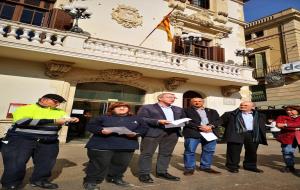 Mas Albornà i Nou Verd protesten a Vilafranca per la greu situació econòmica dels centres de treball especial