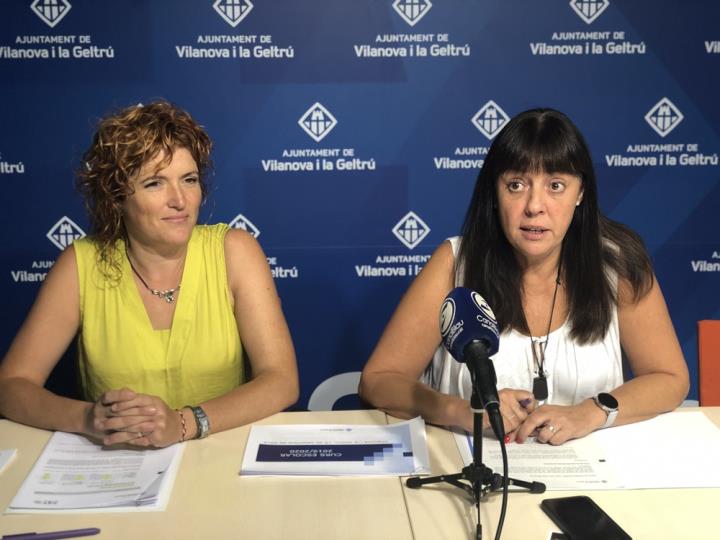 Mercè Mateo i Olga Arnau en una imatge d'arxiu