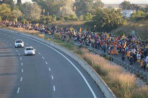 Milers de persones comencen el segon dia de les ‘Marxes per la Llibertat’ des de Vilafranca del Penedès