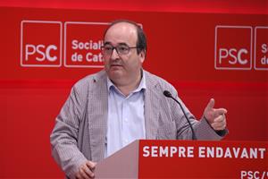 Miquel Iceta, durant la cloenda de l'Escola d'estiu del PSC,. ACN / Mariona Puig