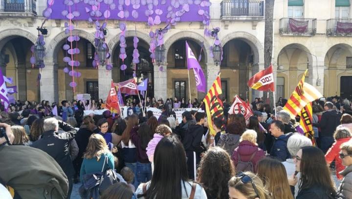 Mobilització ciutadana amb motiu de la vaga del Dia Internacional de la Dona. CCOO