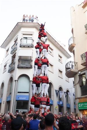 Onzè 4 de 8 dels Xicots de Vilafranca a la diada de Sitges