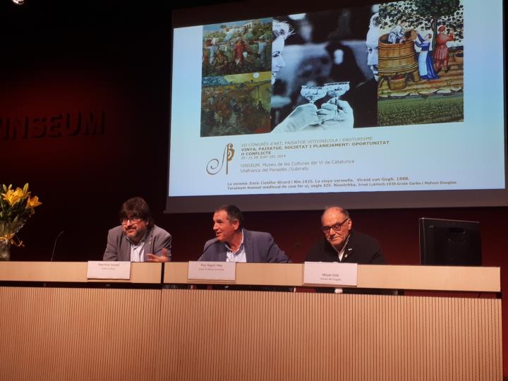 Pere Regull obre el VII Congrés d’Art, Paisatge Vitivinícola i Enoturisme. Ajuntament de Vilafranca
