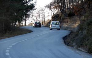 Pla general de la carretera que uneix la 141-c i el municipi de Muntanyola, propietat de Tona. ACN